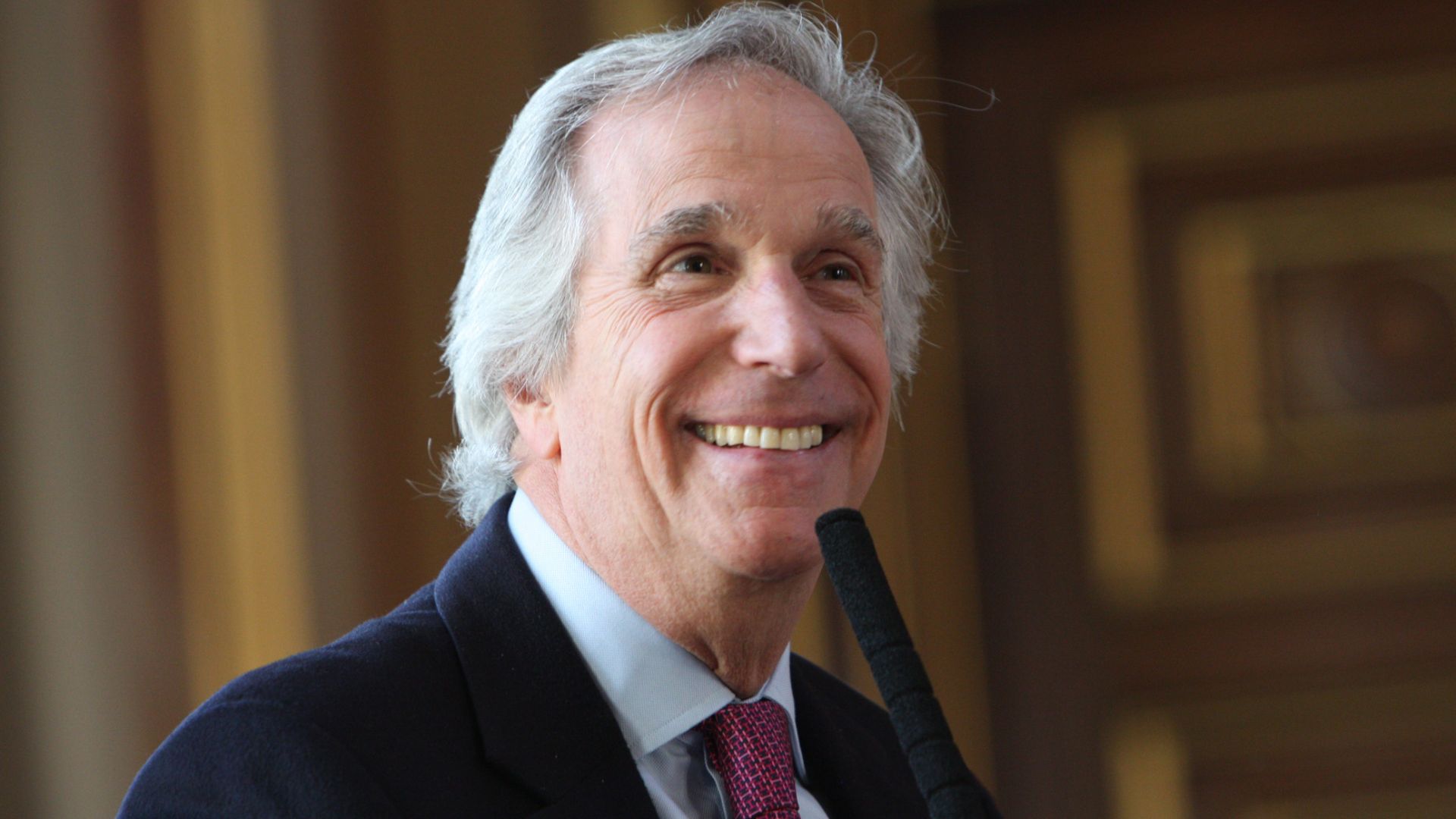 Actor Henry Winkler, OBE speaking at the Foreign Office in London on his experience of living with Dyslexia, 5 March 2013.