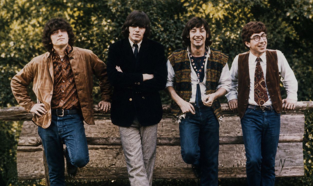 1968 band portrait in vintage style