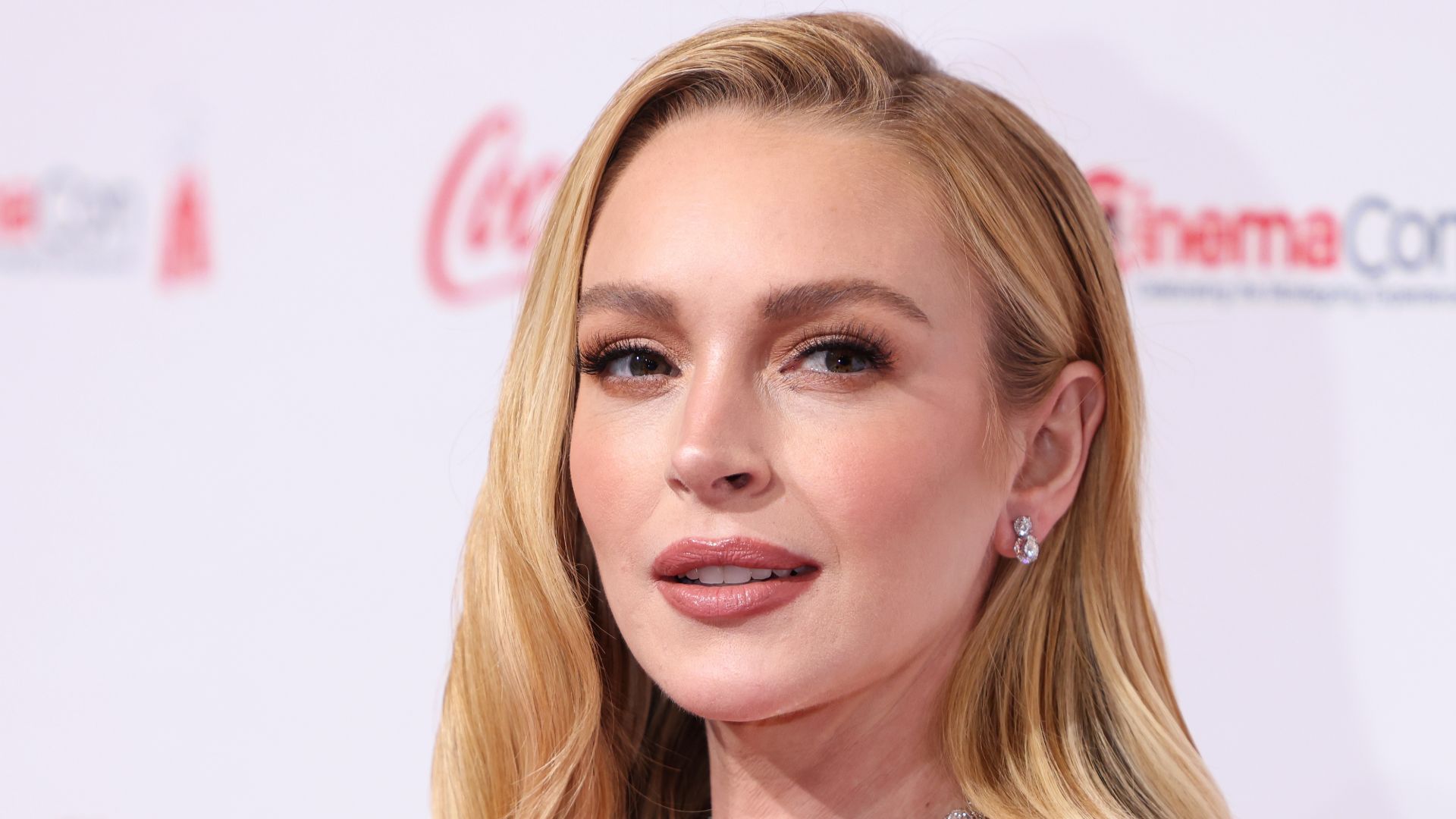 Lindsay Lohan at the 2025 CinemaCon in Las Vegas, Nevada.