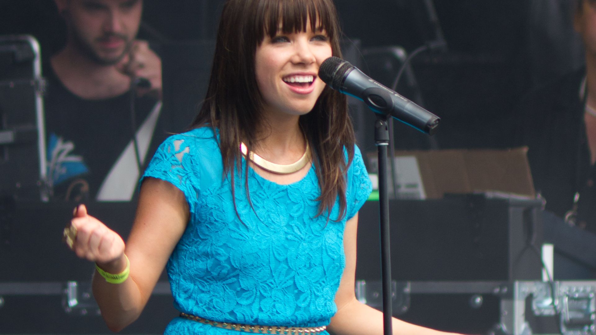 Carly Rae Jepsen performing at the 2012 Burlington Sound of Music Festival