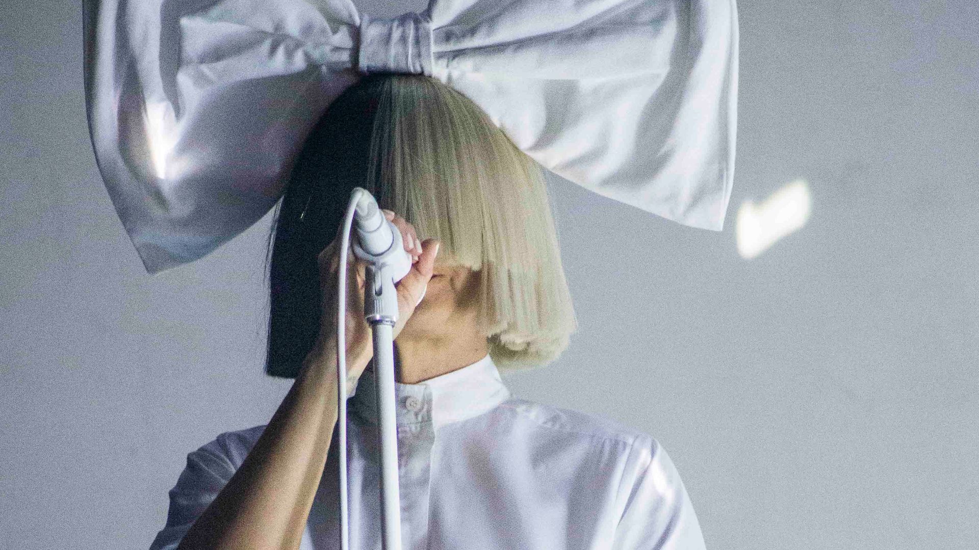 Sia live in Boston in 2016.