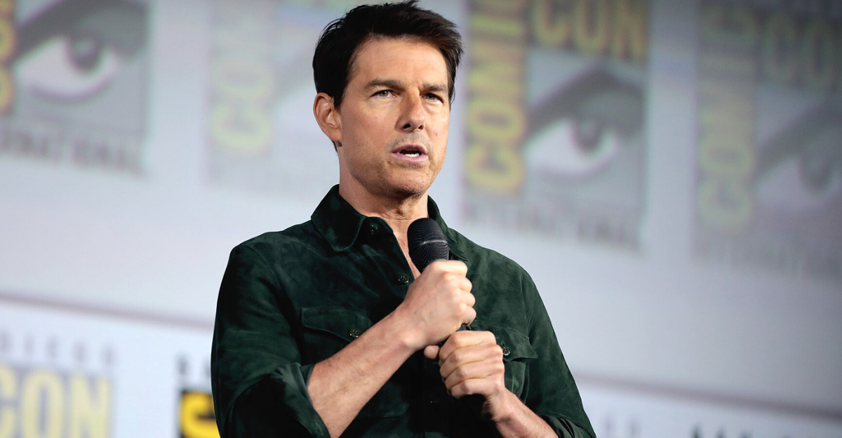 Tom Cruise speaking at the 2019 San Diego Comic Con International,