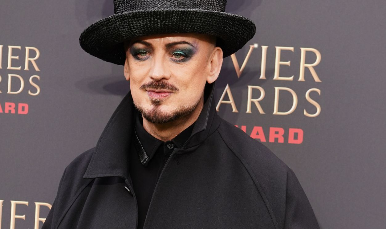 Boy George attending The Olivier Awards at the Royal Albert Hall, London. The annual awards recognise excellence in London theatre. 