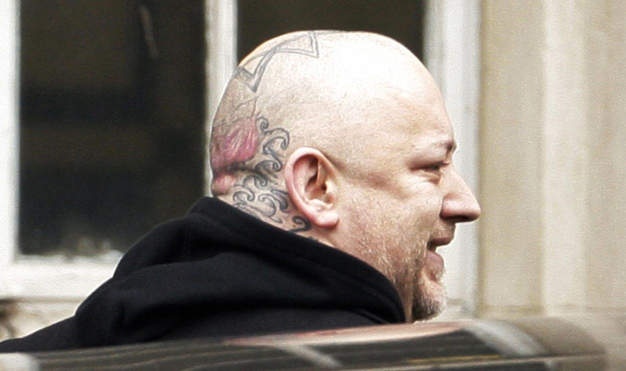 British musician George O'Dowd, also known as Boy George, arrives at Snaresbrook Crown Court,