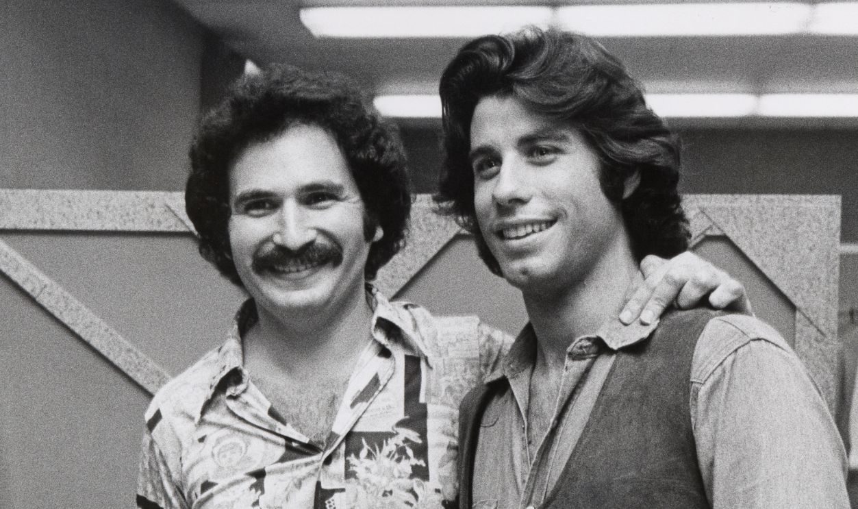 John Travolta Backstage After Opening in "Bus Stop" Gabe Kaplan and John Travolta during John Travolta Backstage After Opening in "Bus Stop" at Westchester Playhouse in Tuckahoe, New York, United States. 