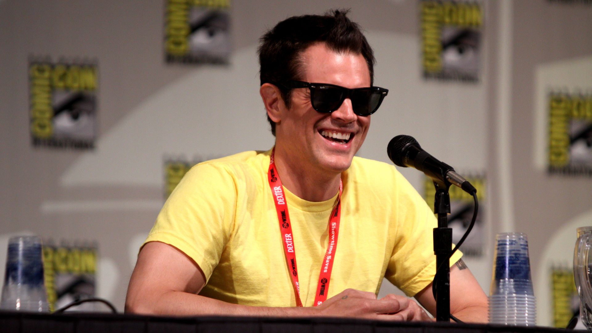 Johnny Knoxville at the 2011 San Diego Comic-Con International in San Diego, California.

Please attribute to Gage Skidmore if used elsewhere.
