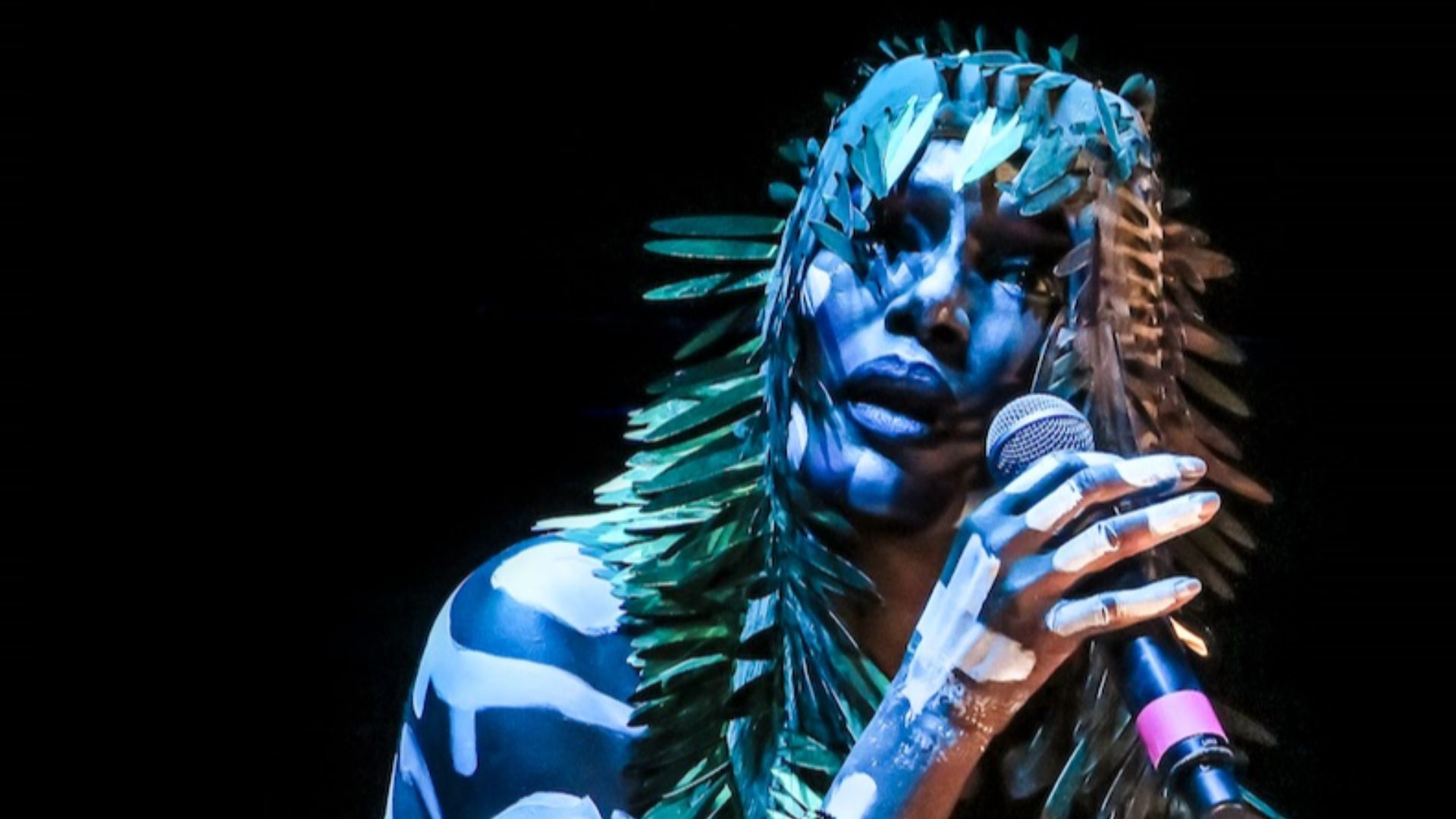 Grace Jones performing on Main Stage of 2016 FYF Festival at Exposition Park in Los Angeles, CA
