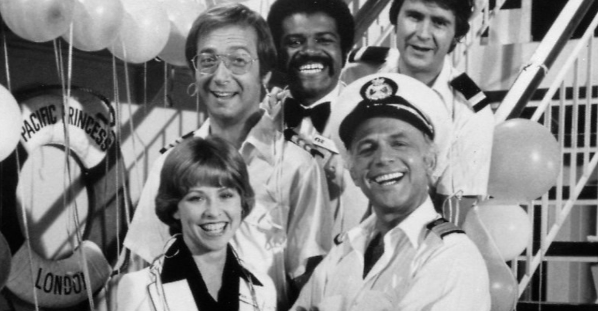 Publicity photo of cast for The Love Boat series premiere