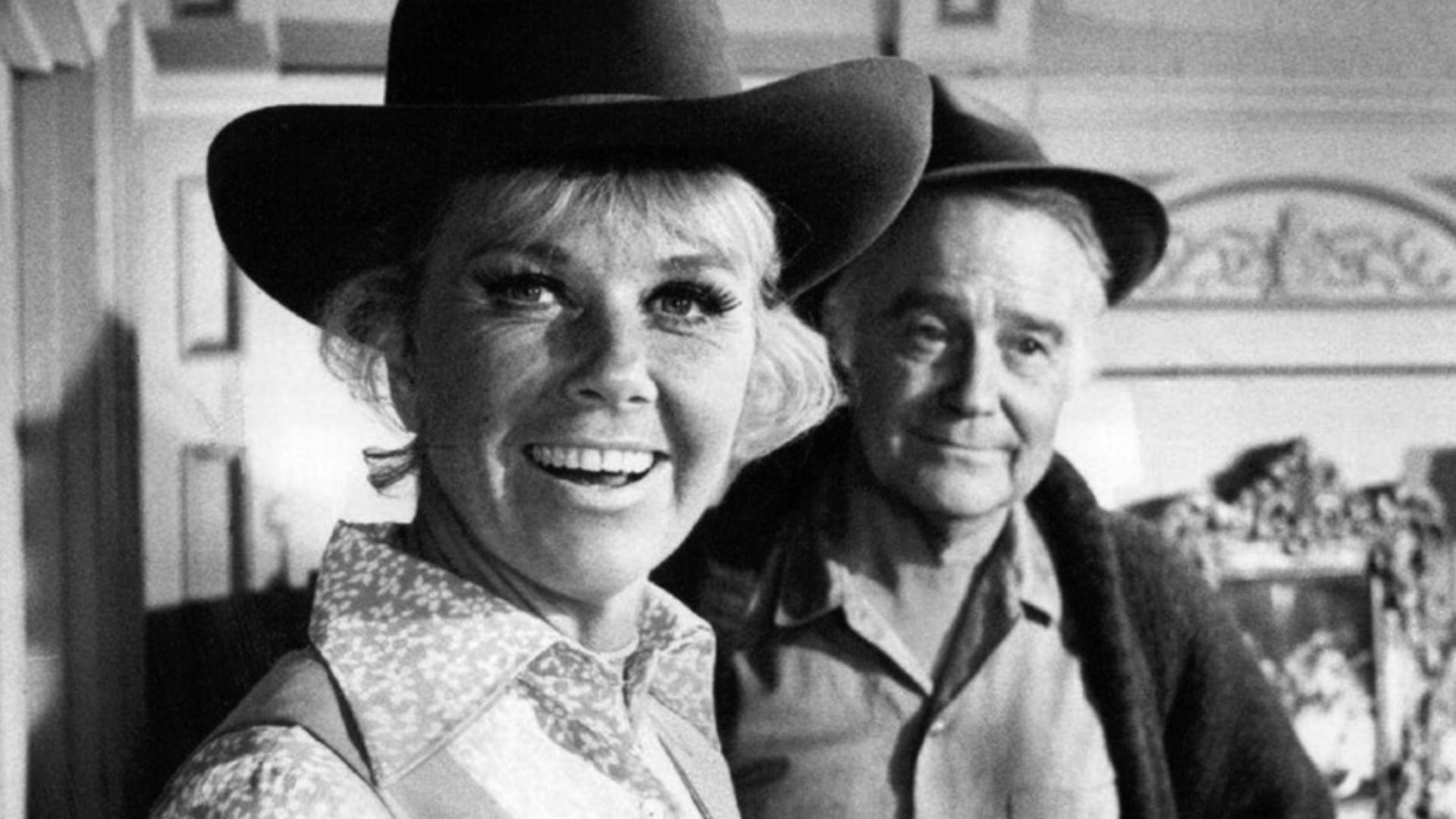 Photo of Doris Day and Lew Ayres from the television program The Doris Day Show.