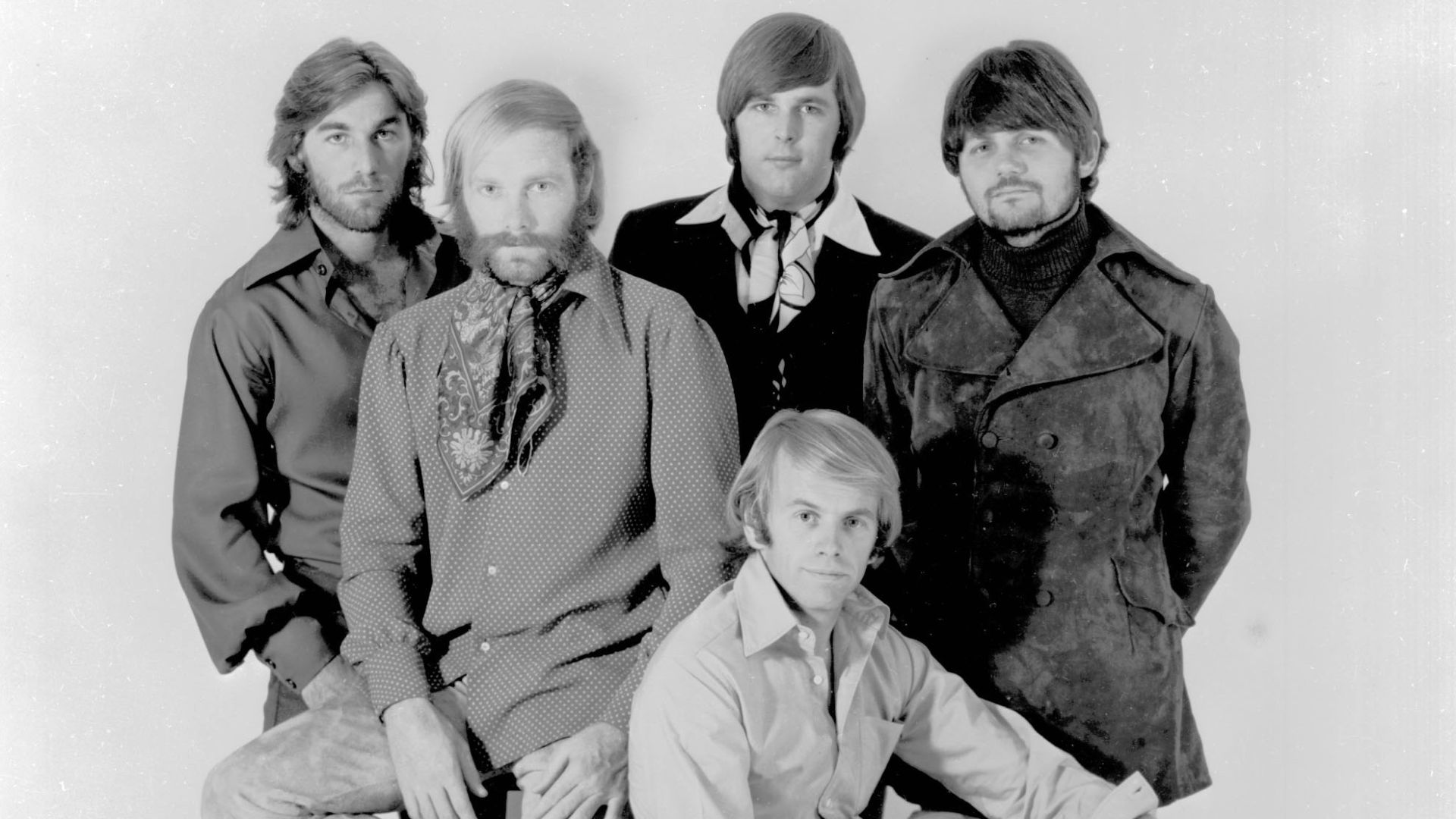 press photo
The Beach Boys in 1968, left to right: Dennis Wilson, Mike Love, Carl Wilson (top), Al Jardine, Bruce Johnston.