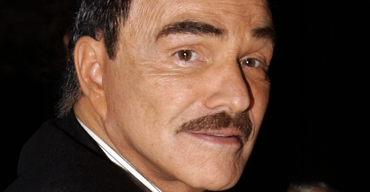 Burt Reynolds looking at the camera