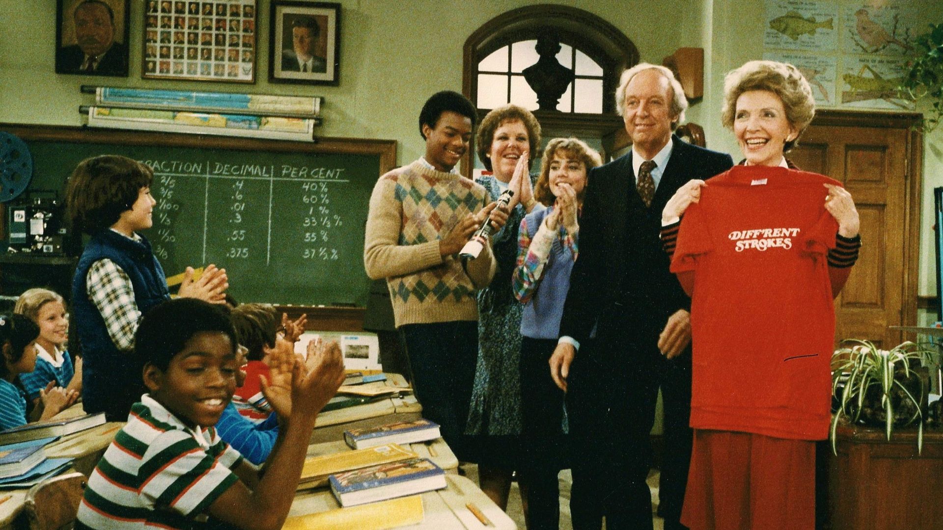 C13387-9, Nancy Reagan on the set of television show