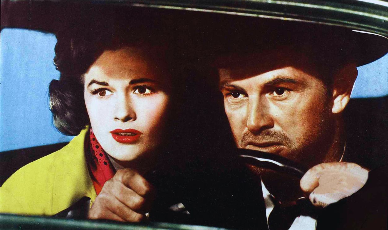 Gettyimages - 1262751324, Asphalt Jungle, The, Asphalt Dschungel, Asphalt Jungle, The, Sterling Hayden, Jean Hagen Weil Dix Handley (Sterling Hayden) Geld braucht, um die fruehere Farm seines Vaters zurueckzukaufen, beteiligt er sich mit Freundin Doll Conovan (Jean Hagen) an dem Einbruch., 1950.