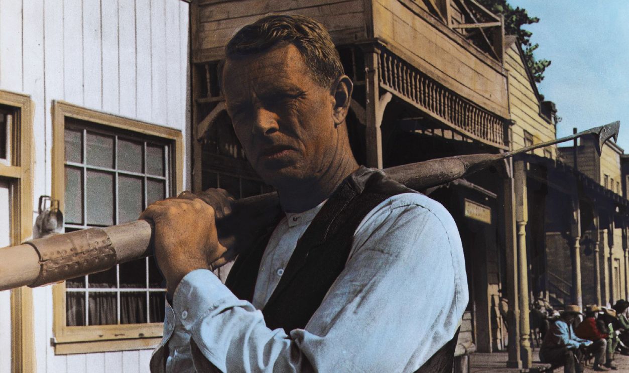 Gettyimages - 1262800226, Sturm Über Texas Kino. Sturm über Texas, (TERROR IN A TEXAS TOWN) USA, 1957, Regie: Joseph H. Lewis, STERLING HAYDEN.