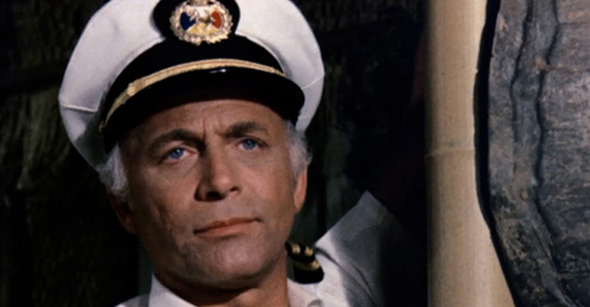 Screenshot of Gavin MacLeod in The Love Boat