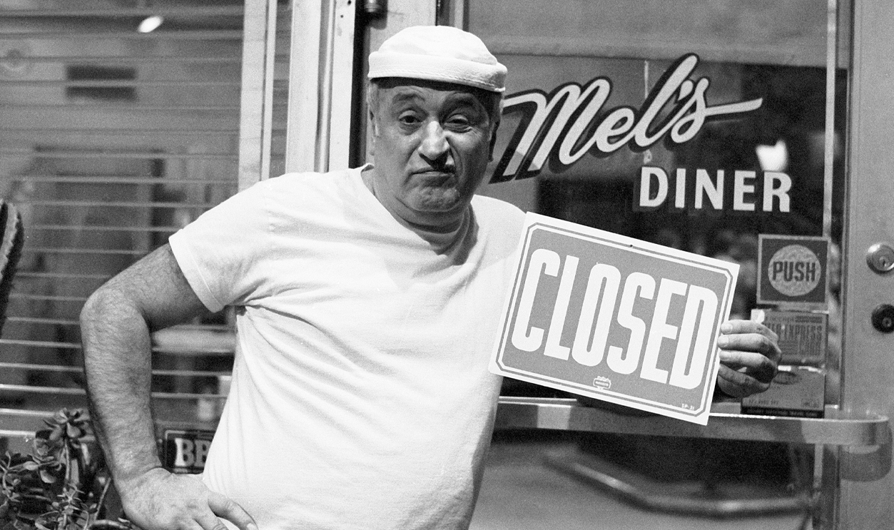 Vic Tayback as Mel Sharples in Alice