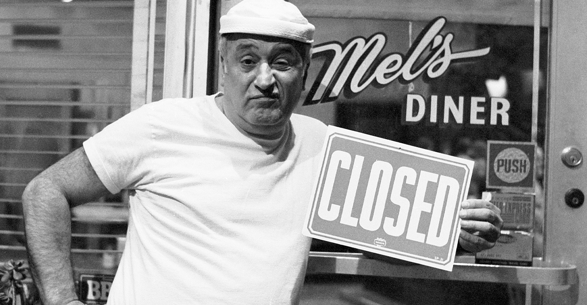 Vic Tayback as Mel Sharples in Alice