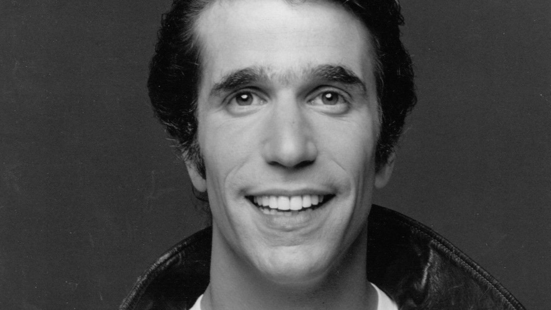 Photo of Henry Winkler as Fonzie.
