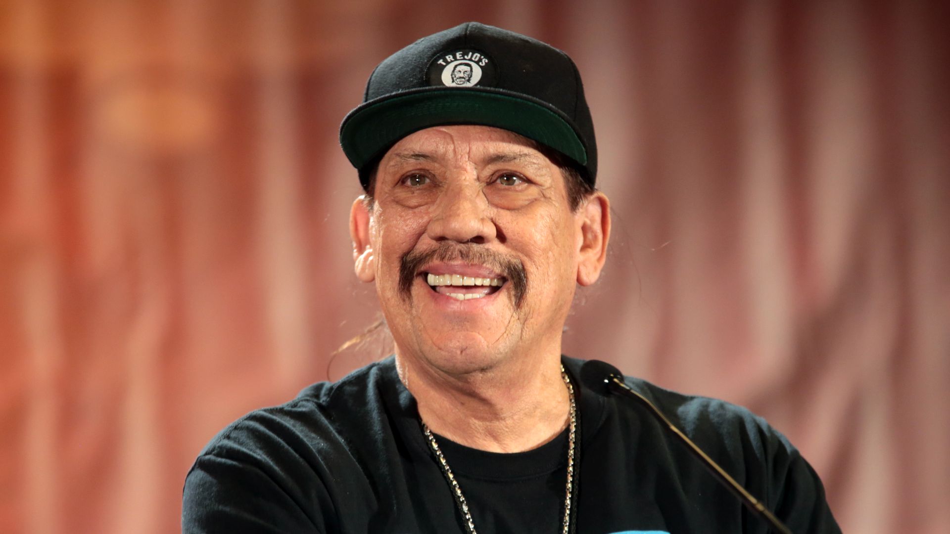 Danny Trejo speaking at the 2017 Phoenix Comicon at the Phoenix Convention Center in Phoenix, Arizona.

Please attribute to Gage Skidmore if used elsewhere.