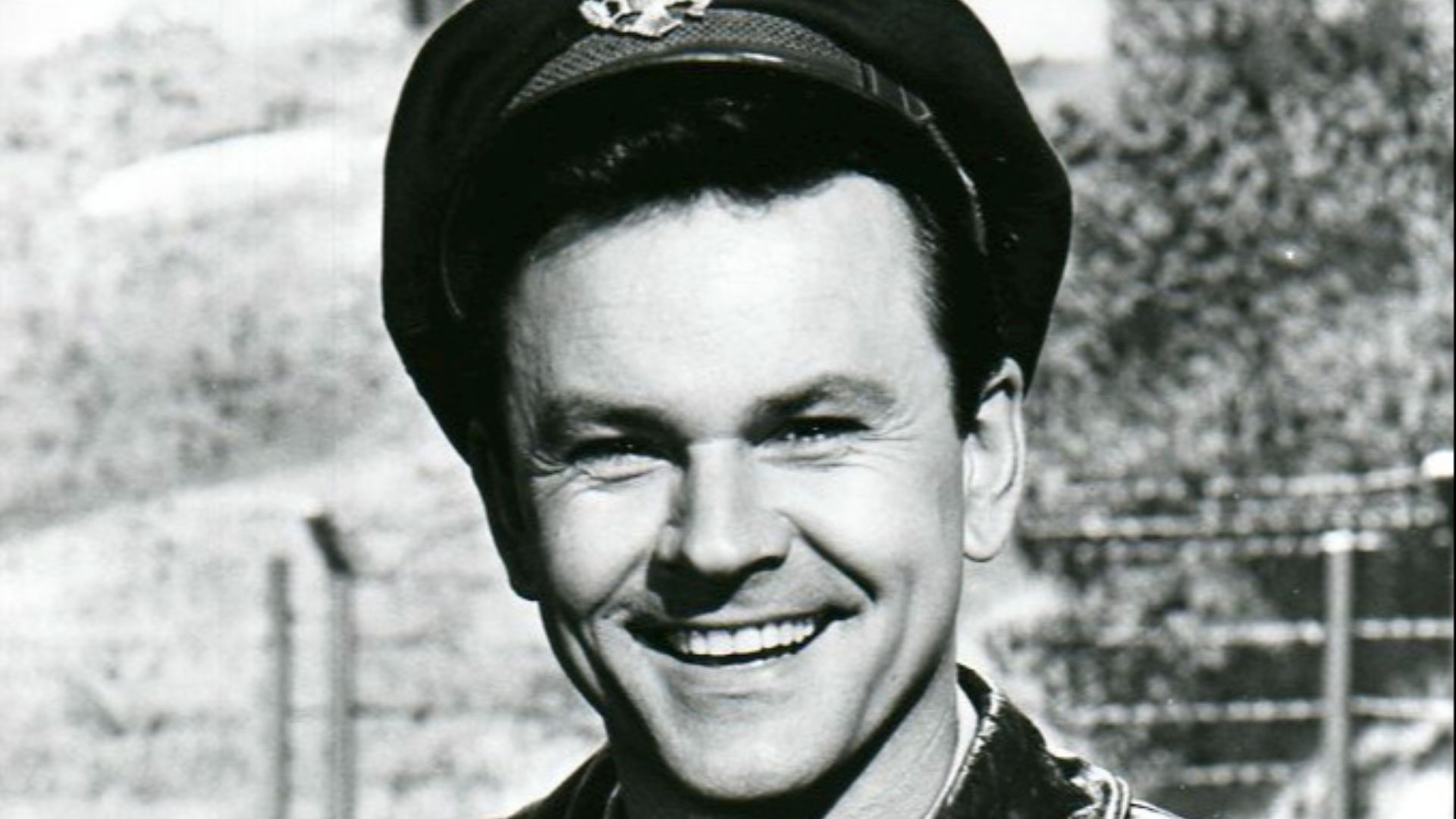 Photo of Bob Crane as Colonel Hogan from the television comedy Hogan's Heroes.