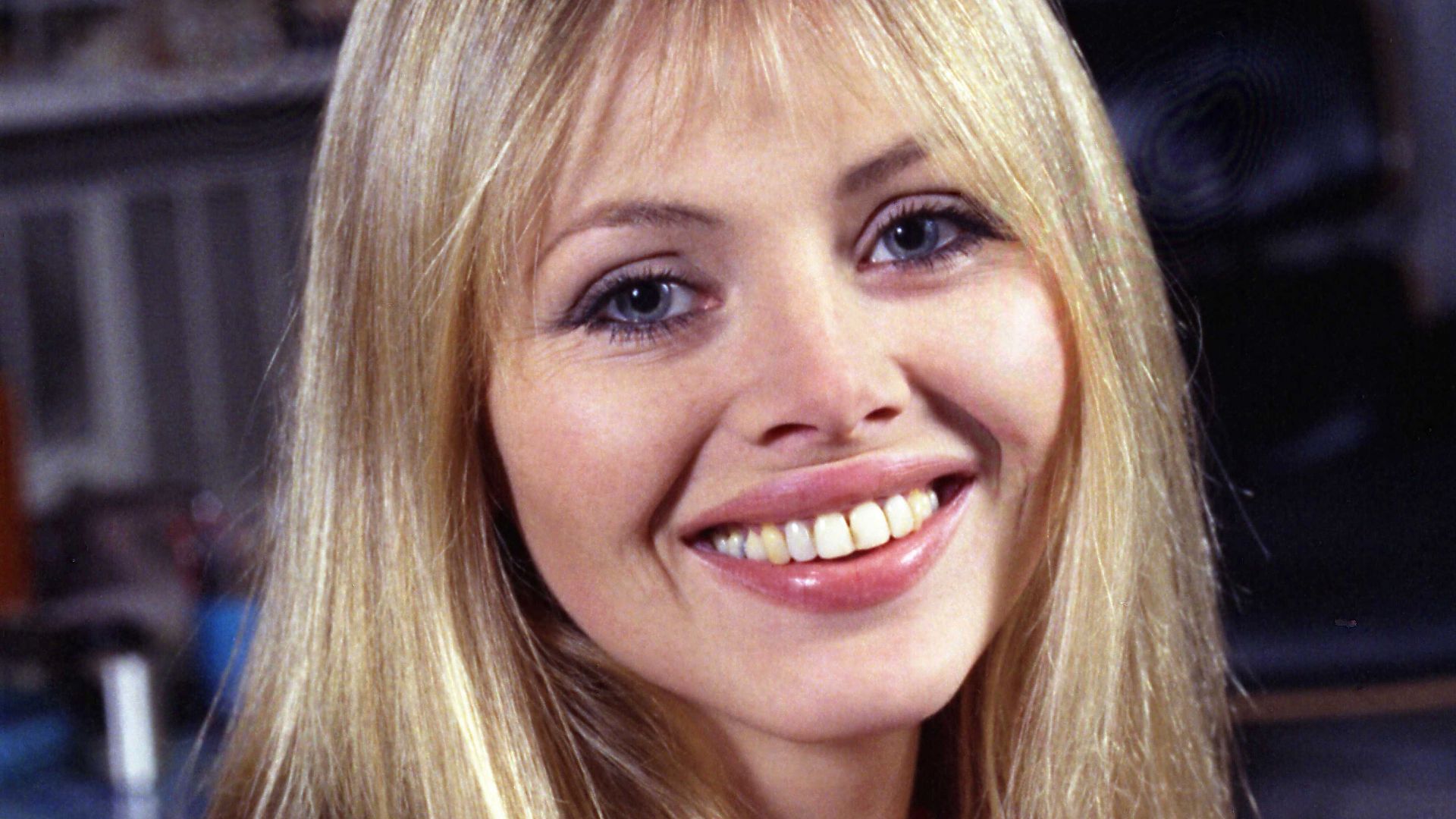 Britt Ekland taken in her apartment London
