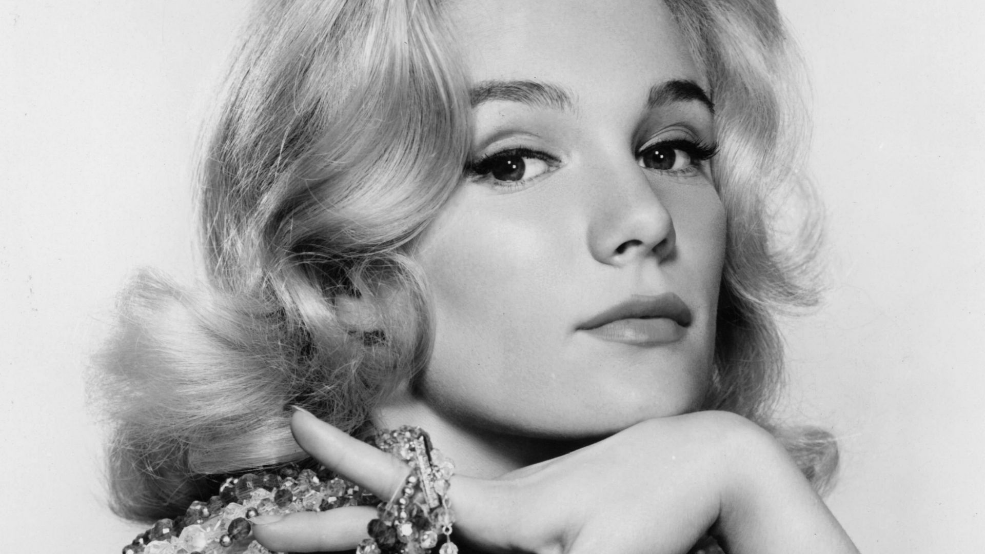 Publicity photo of actress Yvette Mimieux, 1961.