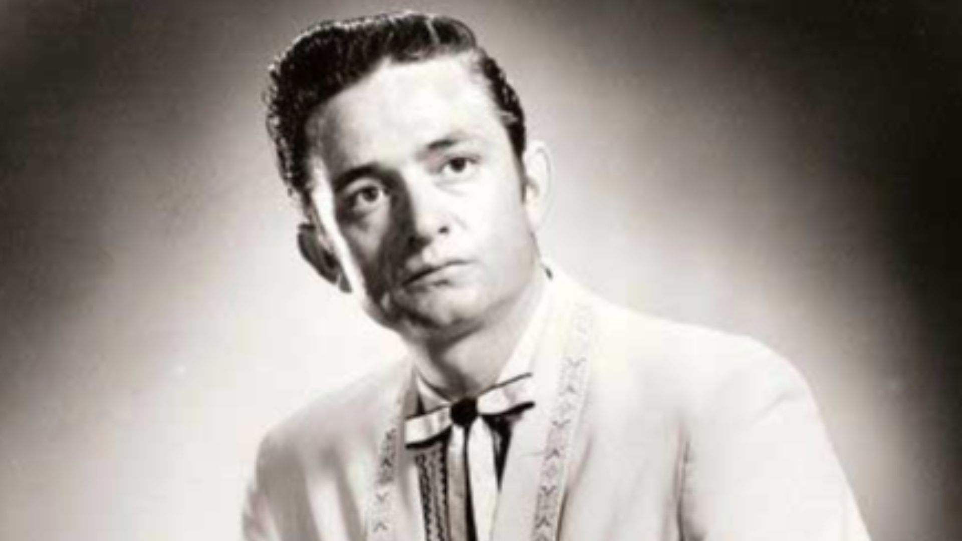 Johnny Cash promotional picture for Sun Records, 1955.
