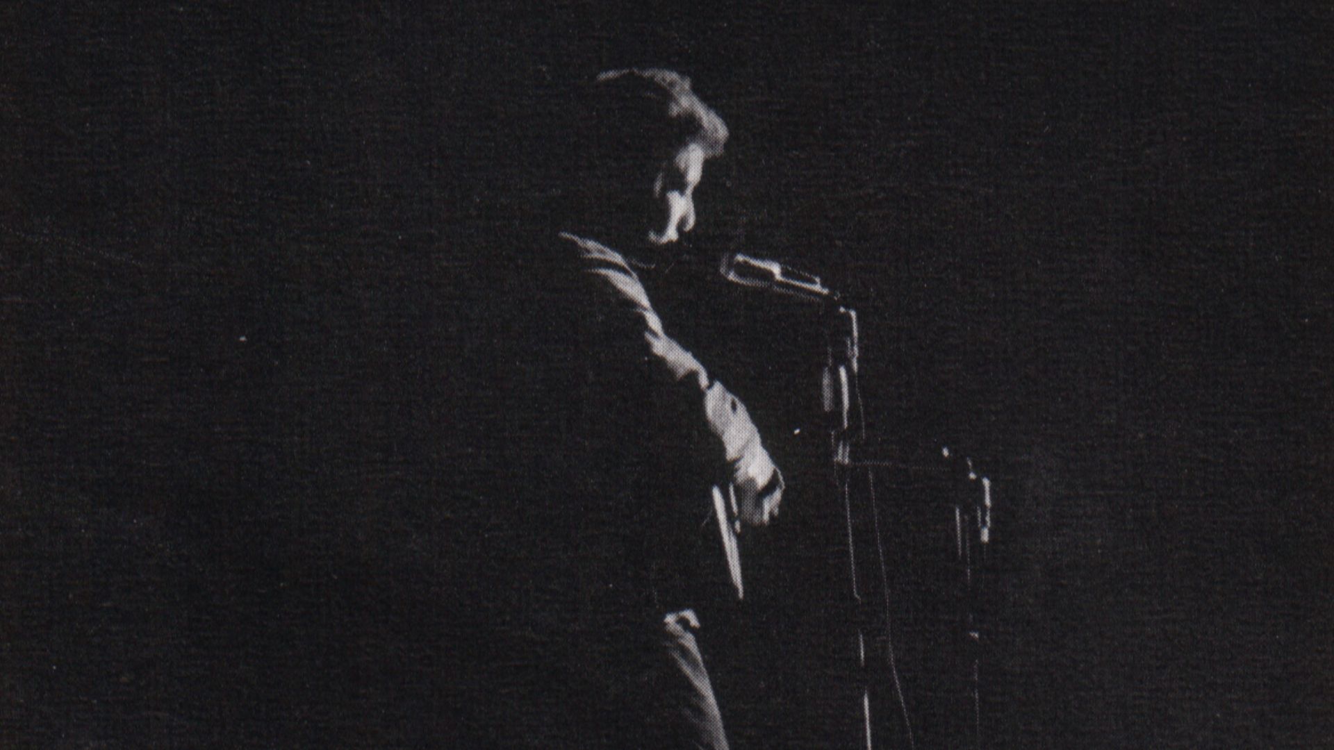 Bob Dylan performing at St. Lawrence University in New York.