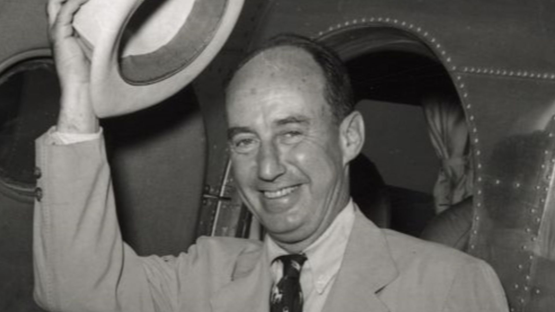 American presidential candidate Adlai Stevenson (1900-1965) at the Democratic National Convention, Chicago, Ill., July 1952