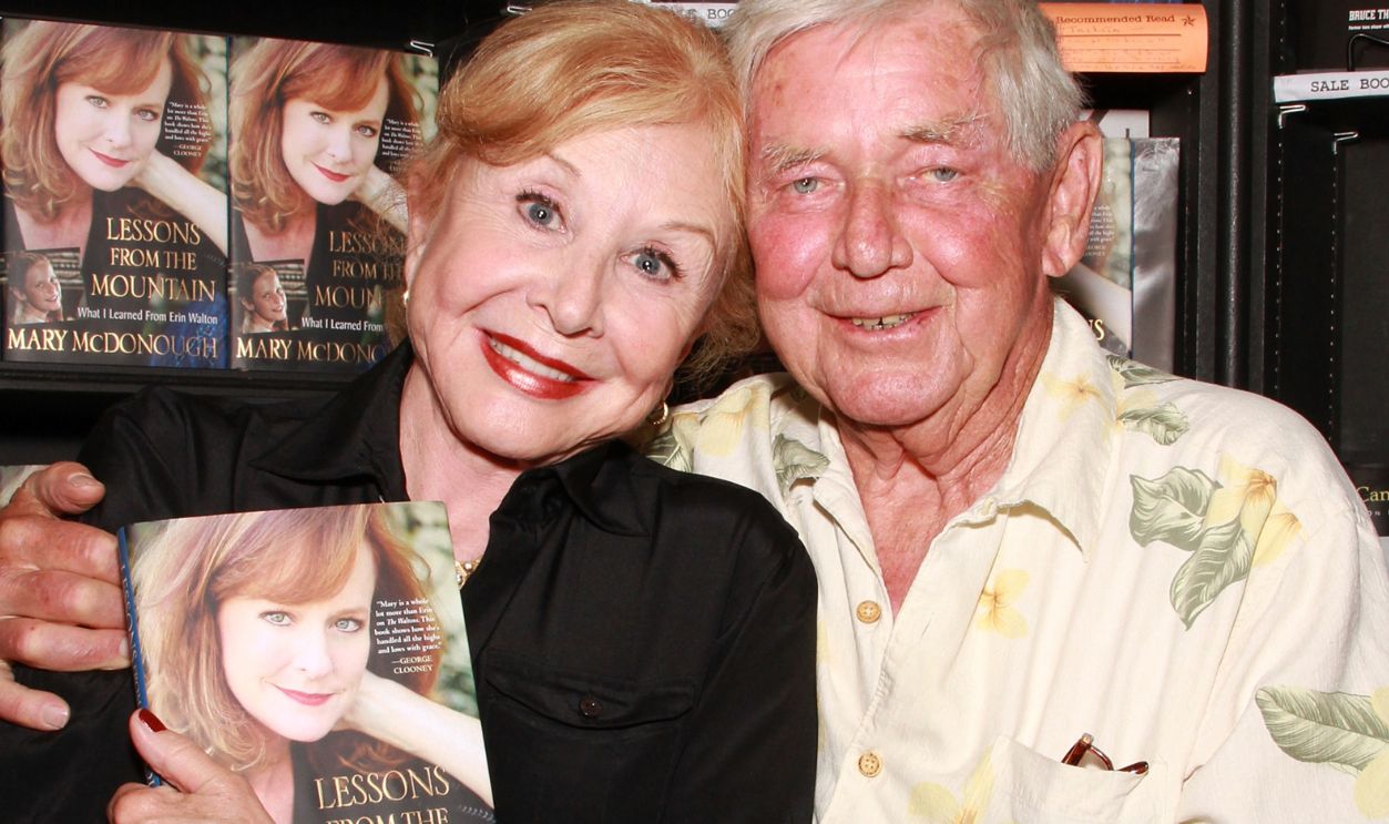 "A Waltons Family Reunion" Celebrating First "Waltons" Memoir Actors Michael Learned and Ralph Waite attend the signing of Mary McDonough's book 'Lessons From the Mountain: What I Learned From Erin Walton' at Book Soup on April 16, 2011 in West Hollywood, California.