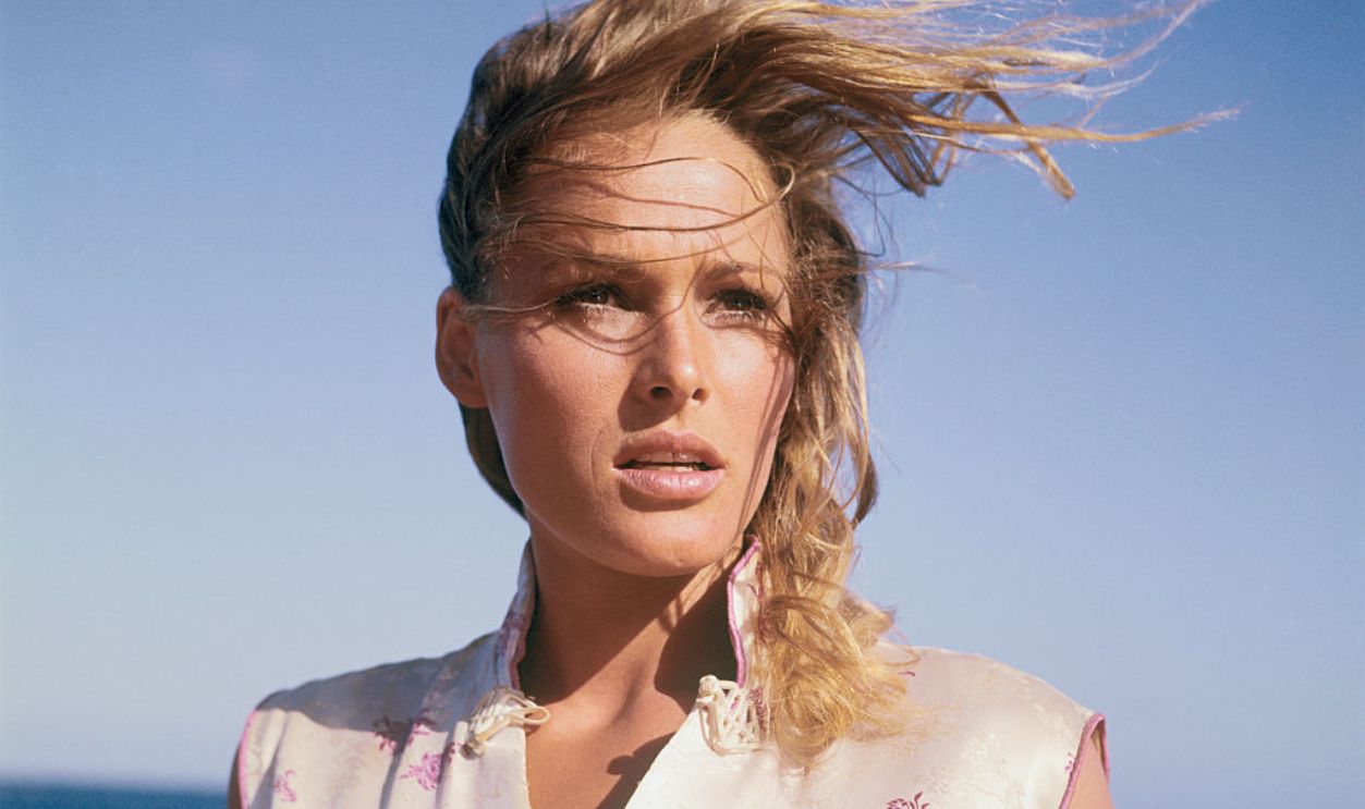 Ursula Andress Posing with Hair aBlowing