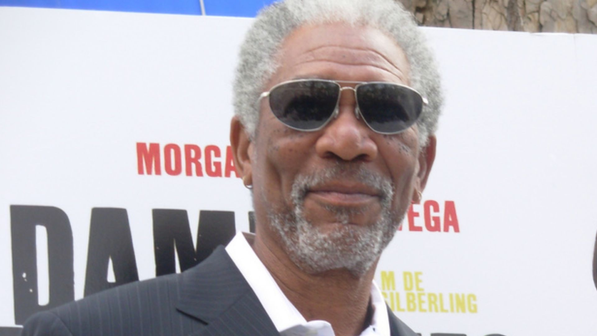 Morgan Freeman and Paz Vega at the presentation of the film 10 Items or Less in Madrid (Spain).Presentación de Película