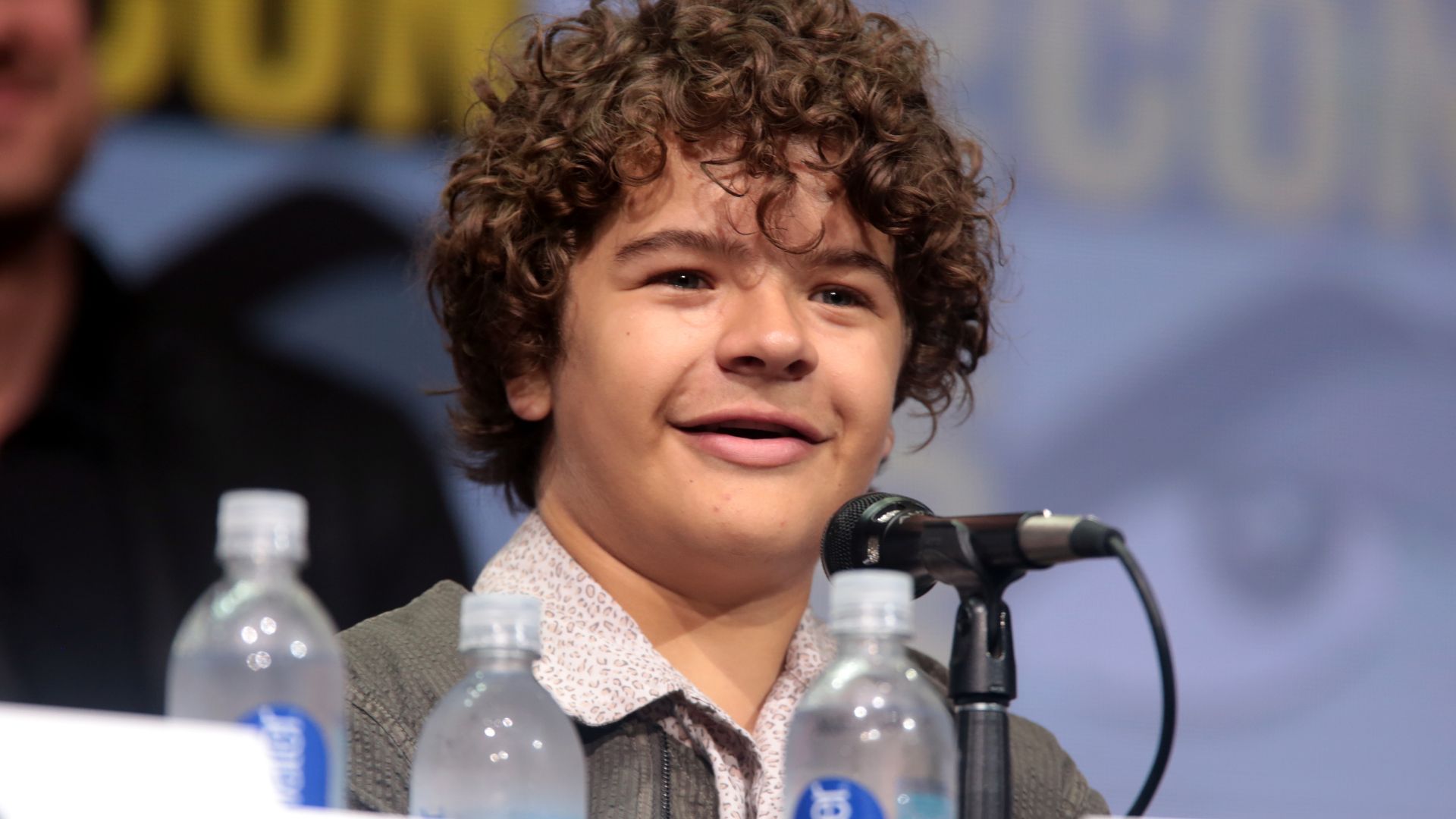 Gaten Matarazzo speaking at the 2017 San Diego Comic Con International, for