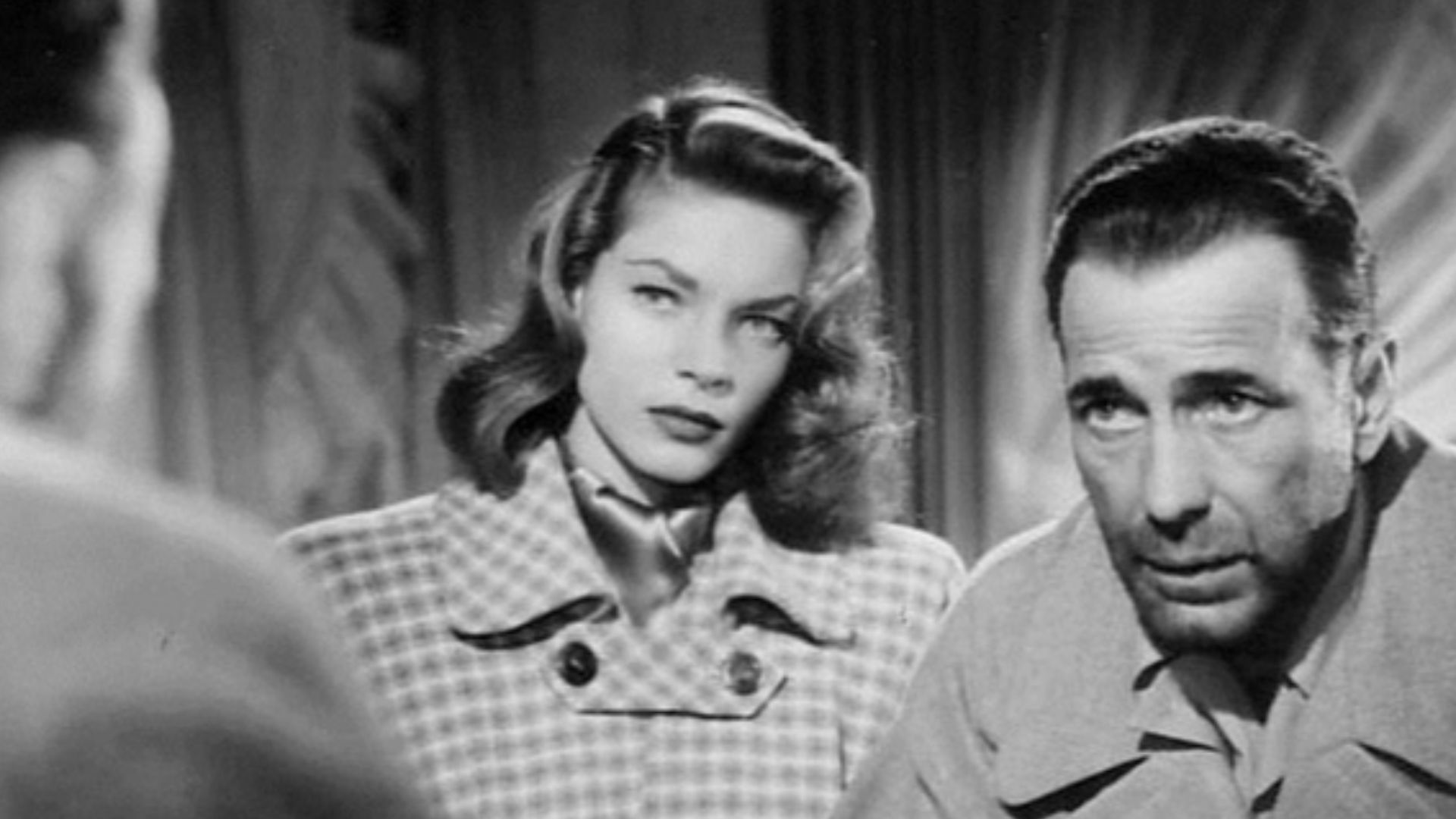 Photo of Lauren Bacall and Humphrey Bogart from the film Dark Passage.