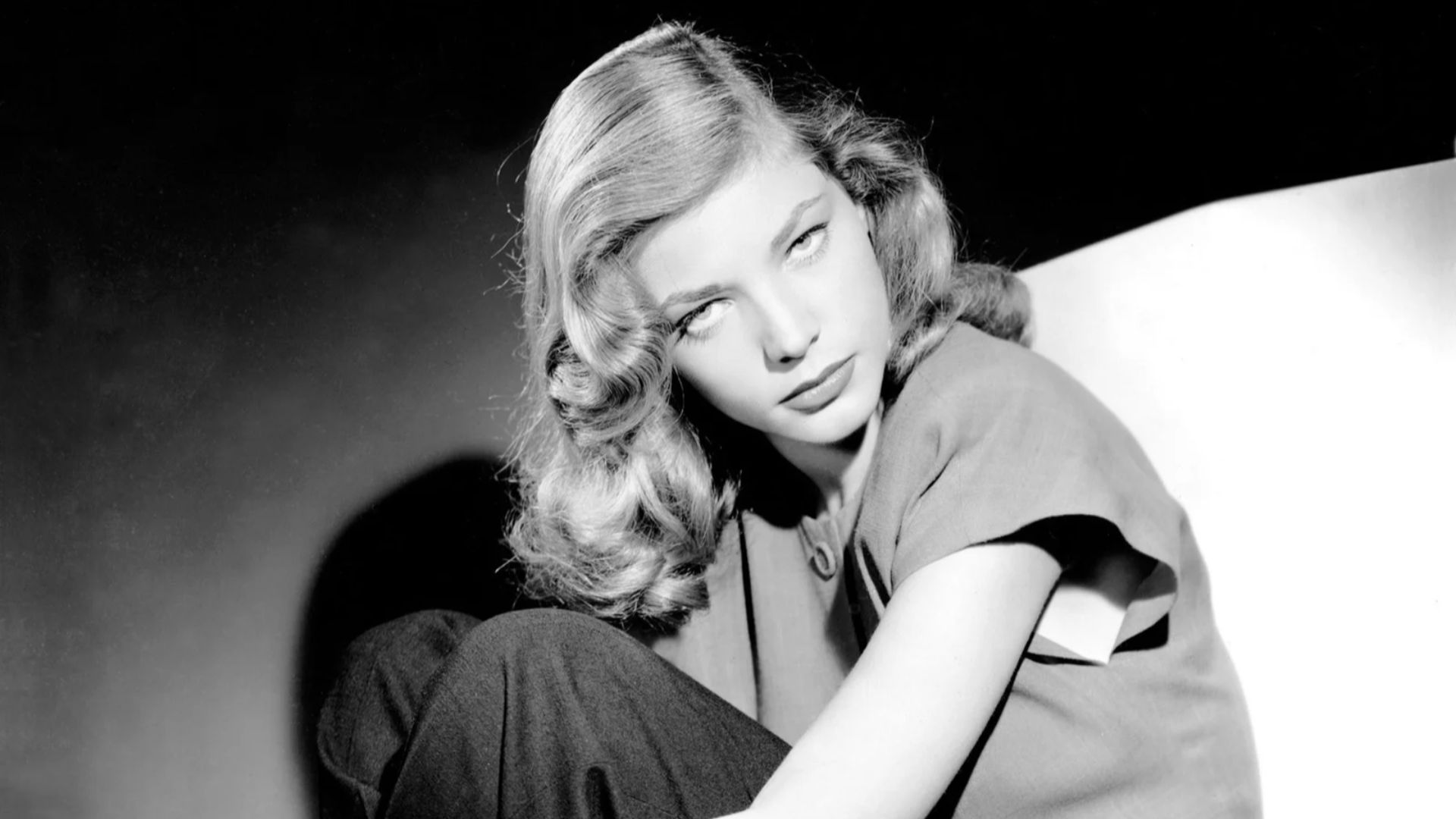 Photo of Lauren Bacall in 1945.