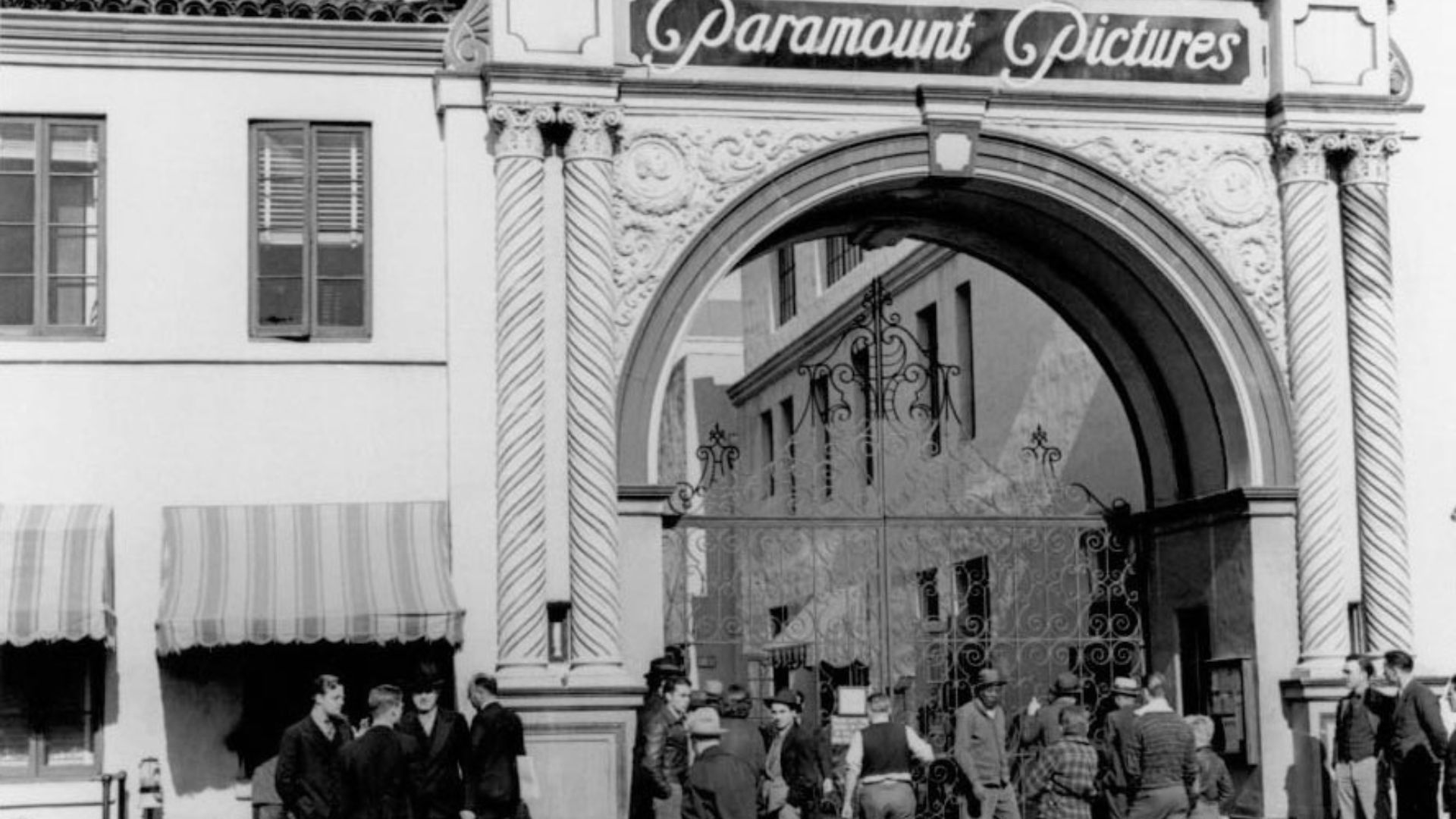 Paramount Pictures studio gate, c. 1940