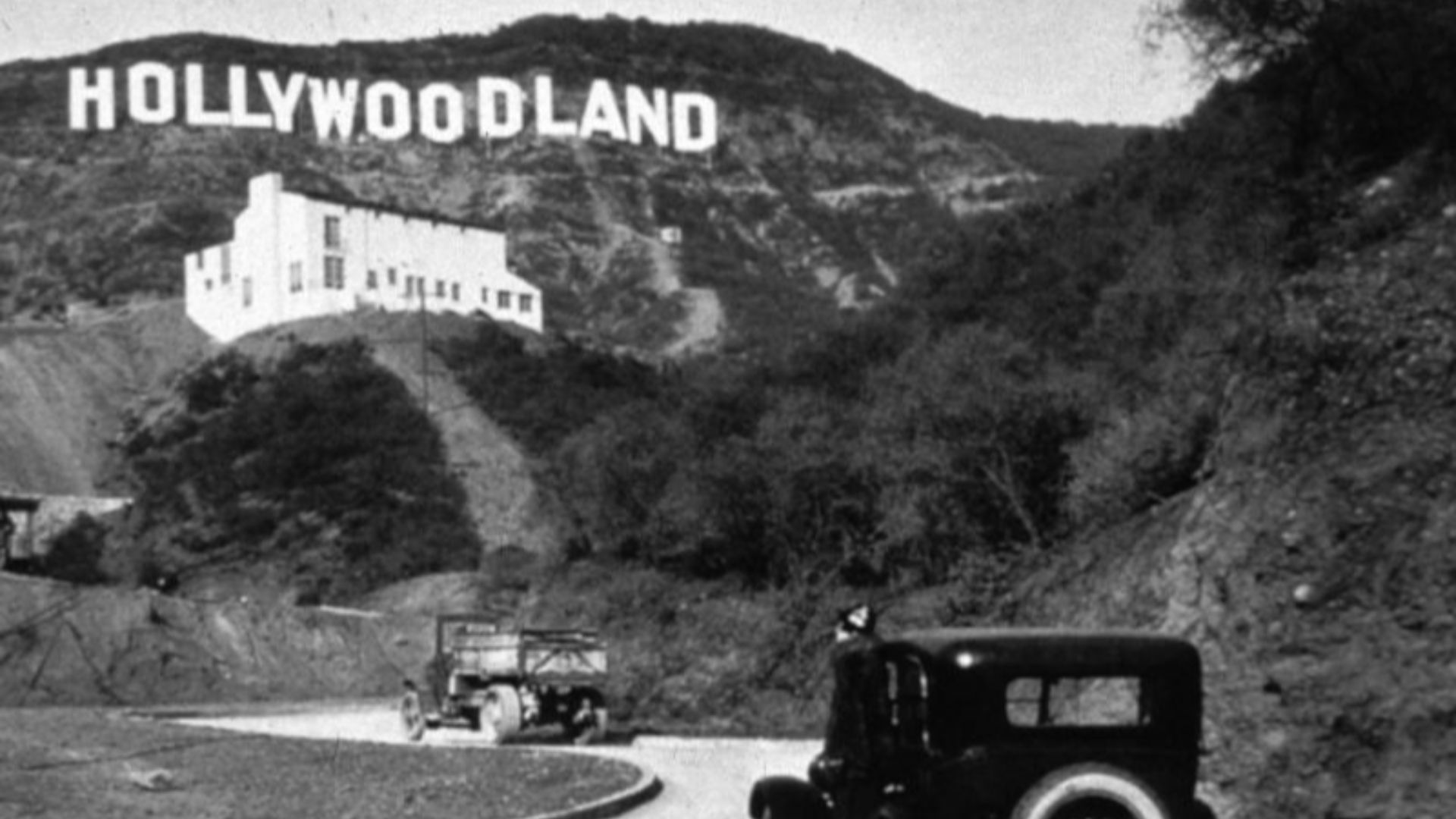 The original Hollywoodland sign, which eventually evolved into the Hollywood sign we all know of today.