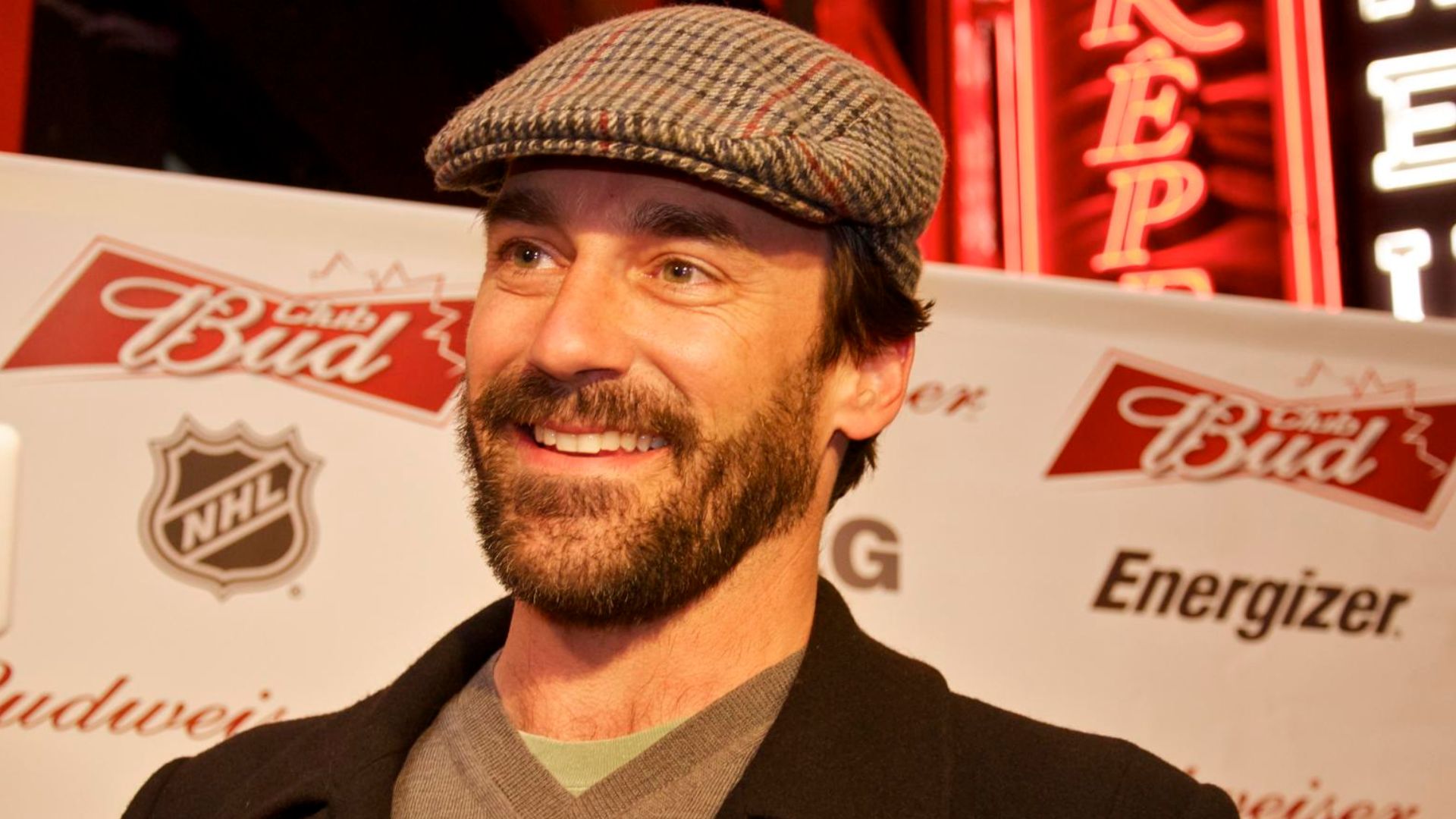 Actor Jon Hamm on the red carpet at the 2010 Vancouver Olympics