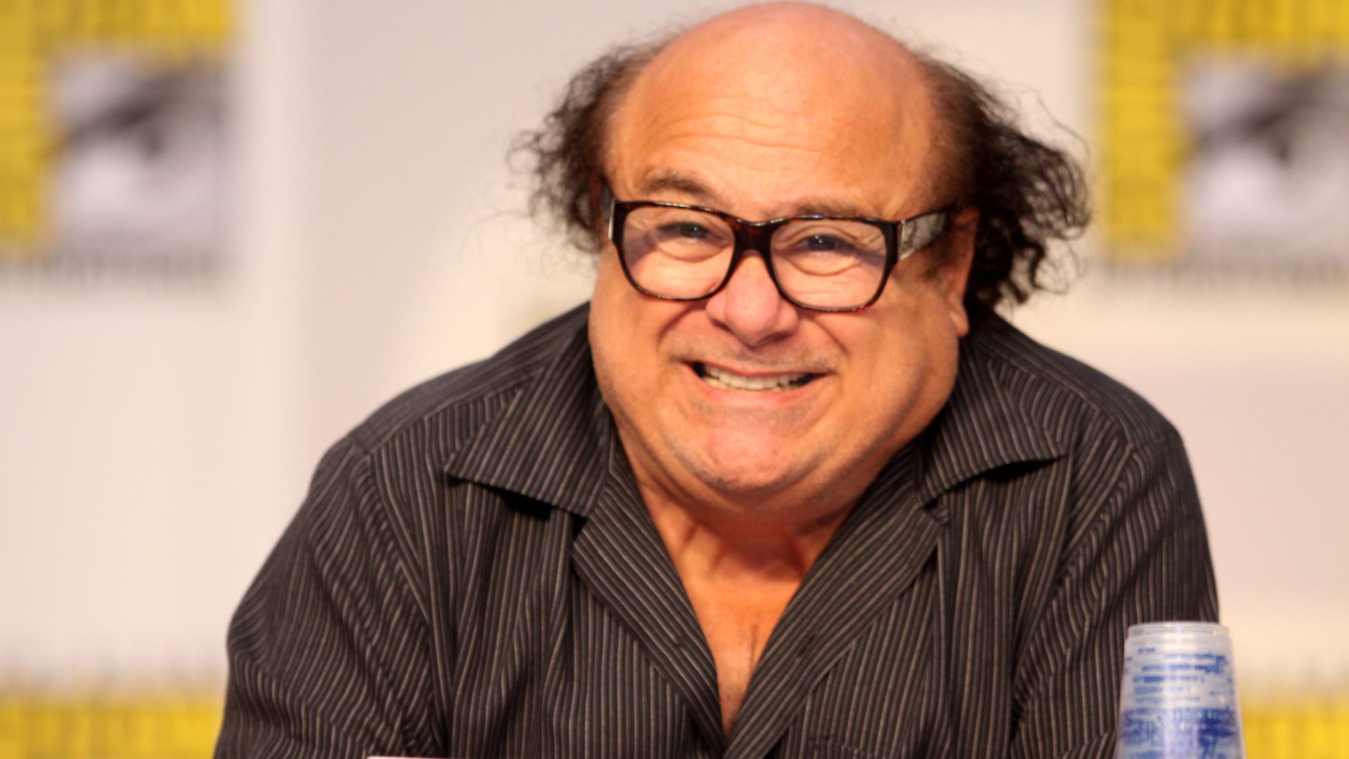 Actor Danny DeVito on the It's Always Sunny in Philadelphia panel at the 2010 San Diego Comic Con in San Diego, California.

Please attribute to Gage Skidmore if used elsewhere