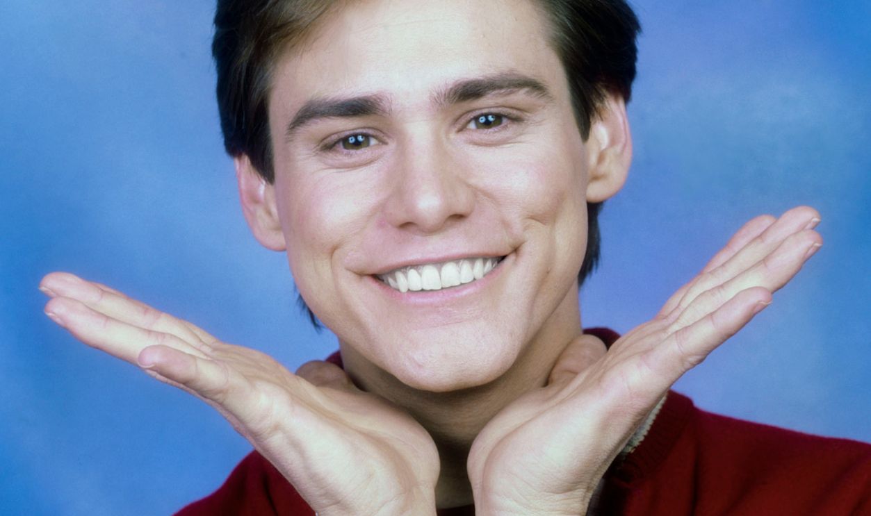 Jim Carey Portrait Session 1985 Los Angeles - CIRCA 1985: Actor Jim Carey during filming of Once Bitten poses for a portrait circa 1985 in Los Angeles, California