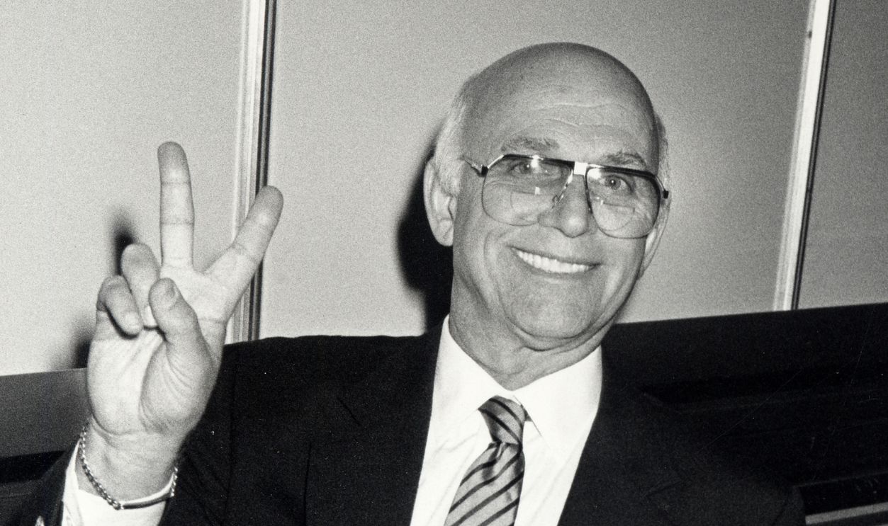 Actor Gavin MacLeod attending 'The Princess Grace Foundation Benefit Gala' on September 23, 1990 aboard the Crown Princess Ship in New York City, New York.