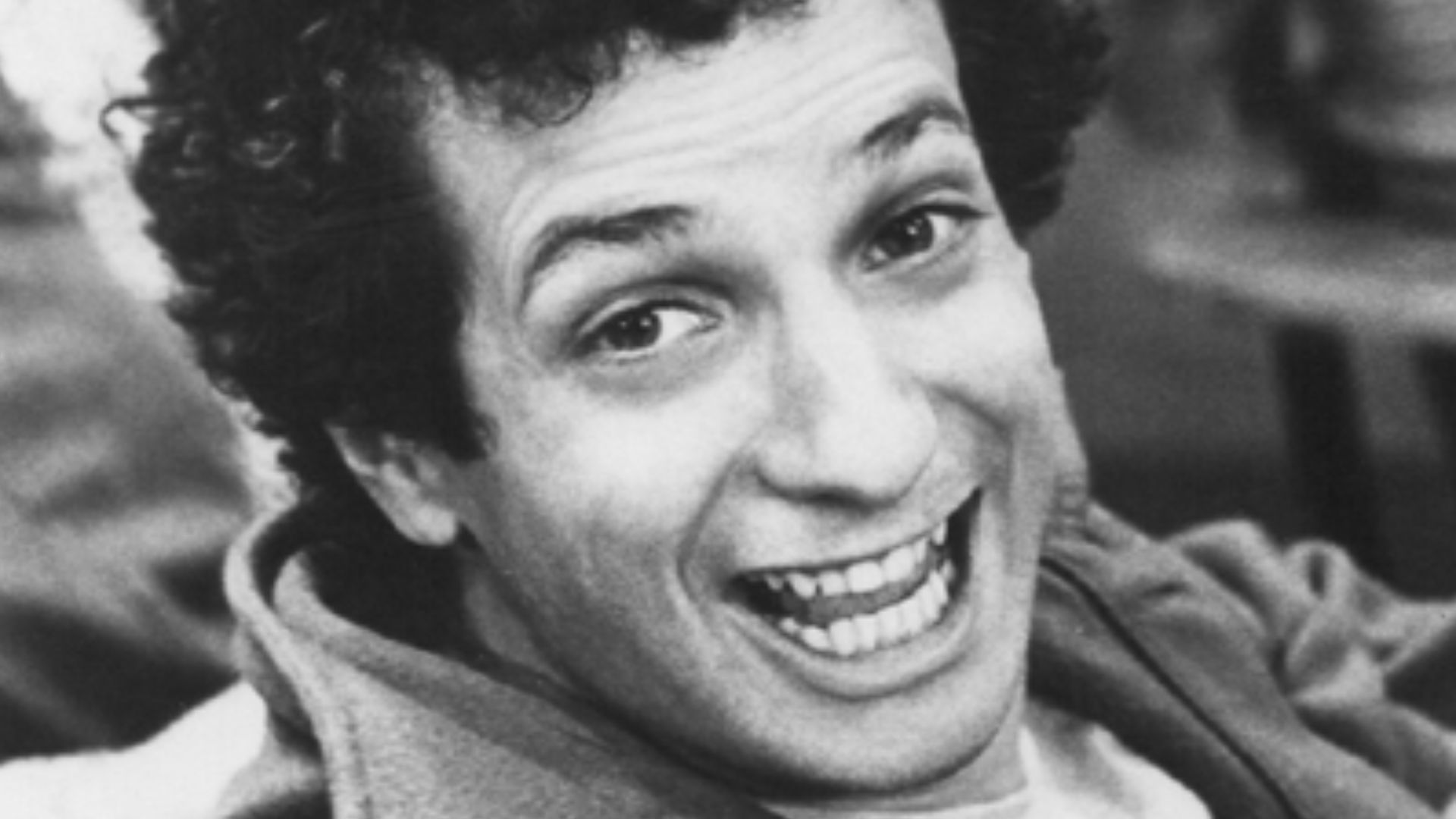 Publicity photo of American actor Ron Palillo promoting his role on the ABC television series Welcome Back, Kotter.