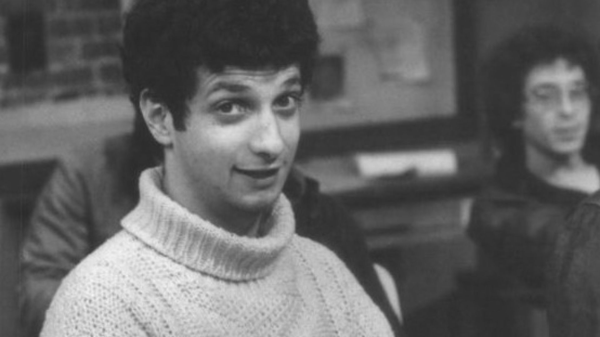 Publicity photo of American actor Ron Palillo promoting his role on the ABC television series Welcome Back, Kotter.