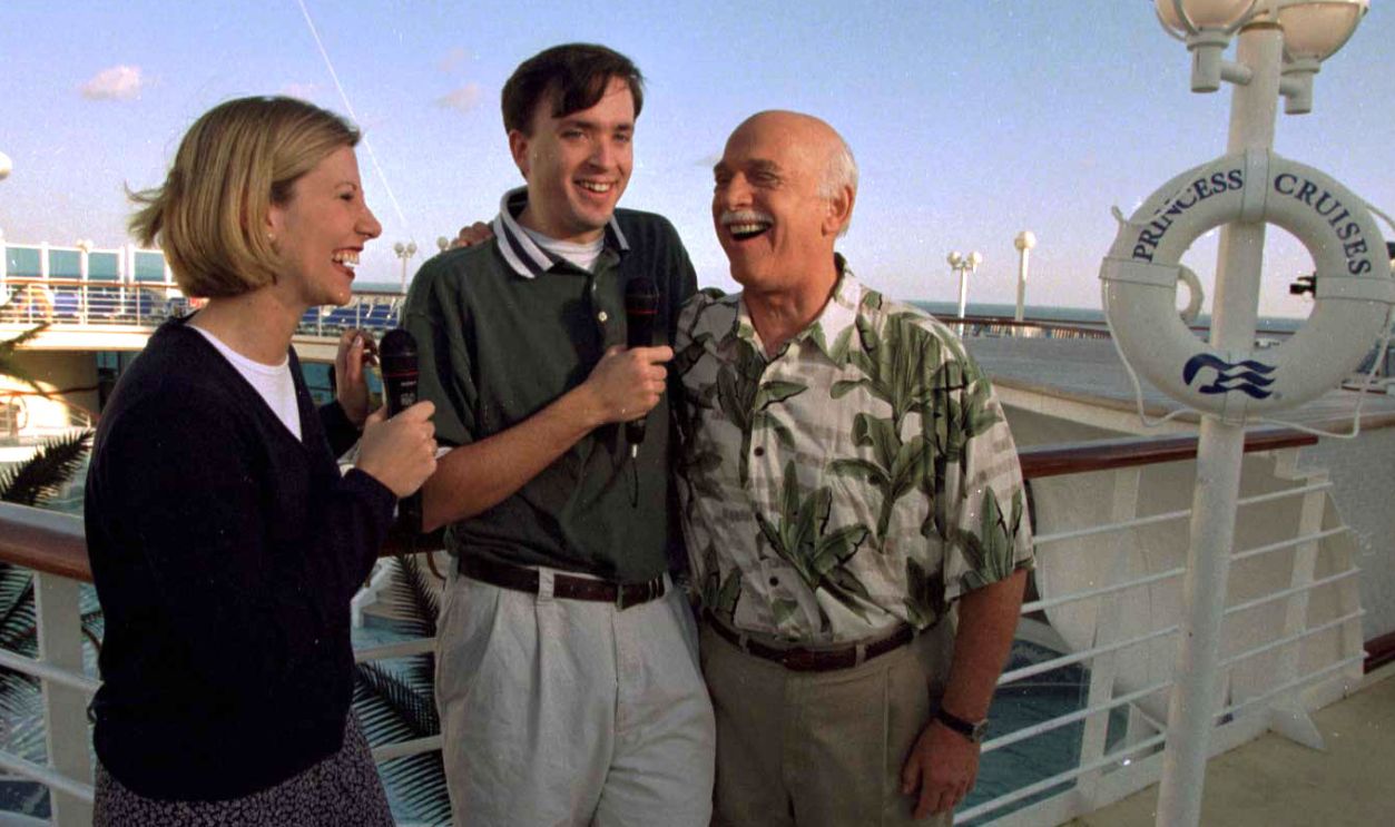 Gavin MacLeod,(right) who played Captain Stubing from