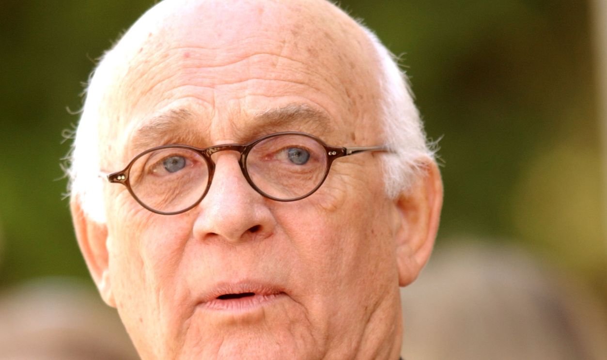 Gavin MacLeod during Funeral Services For Robert Urich at Saint Charles Borromeo Chruch in North Hollywood, California, United States.