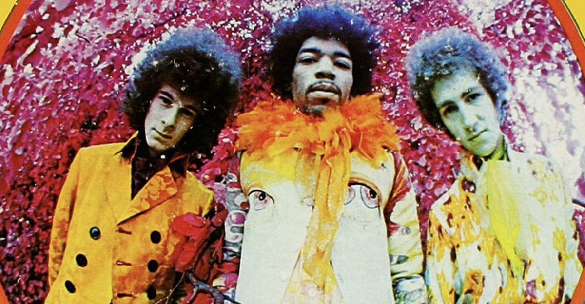Album cover for the U.S. version of Are You Experienced by The Jimi Hendrix Experience. Reprise LP 6261.