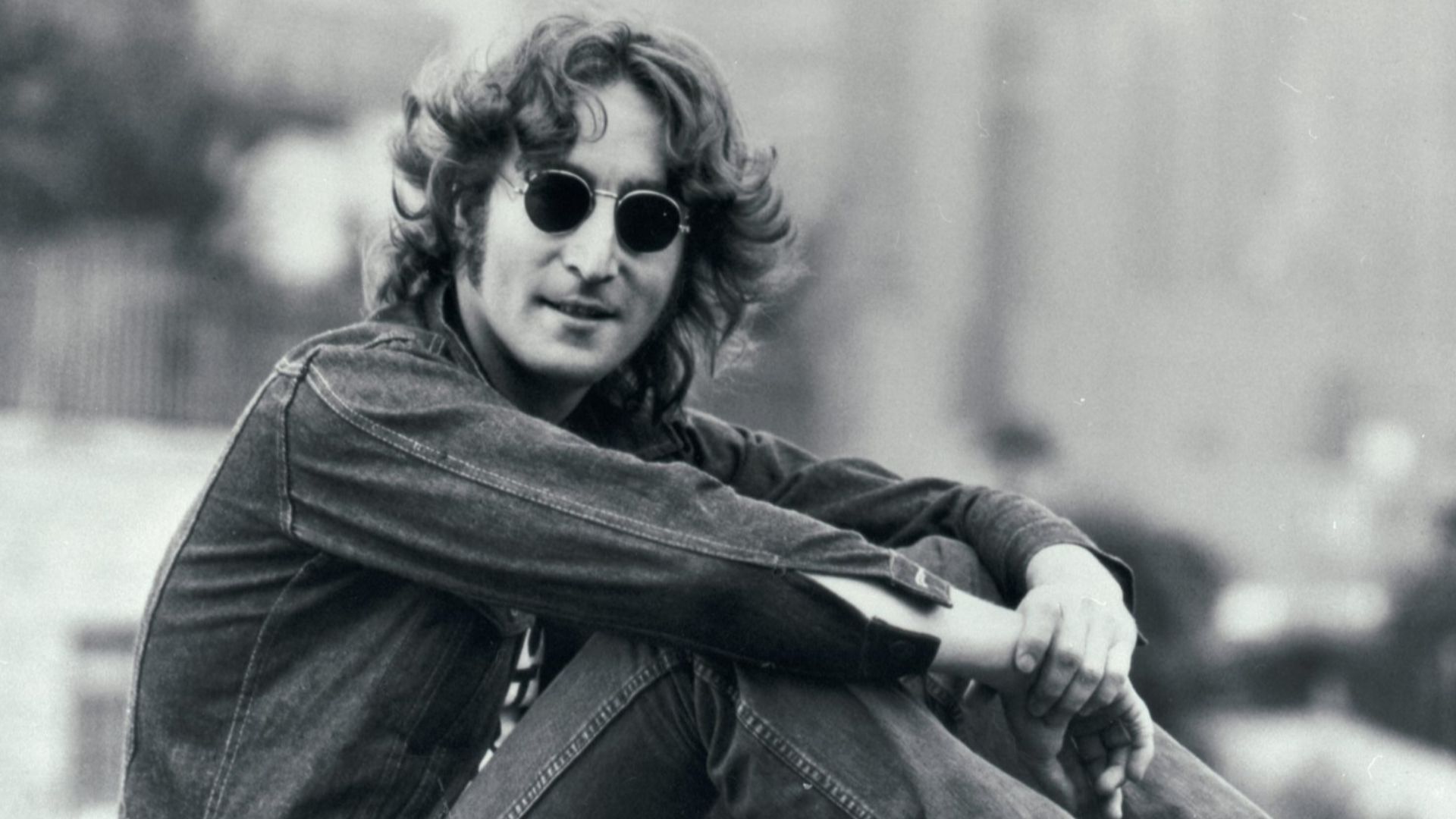 Press photo of John Lennon dated to 1974. It was a part of a press kit themed