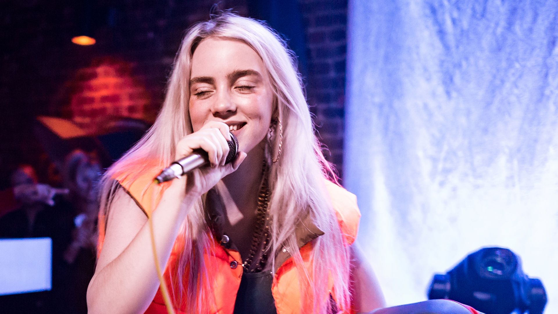 Billie Eilish performing live at The Hi Hat in Highland Park, Los Angeles, California, on Thursday, August 10, 2017.