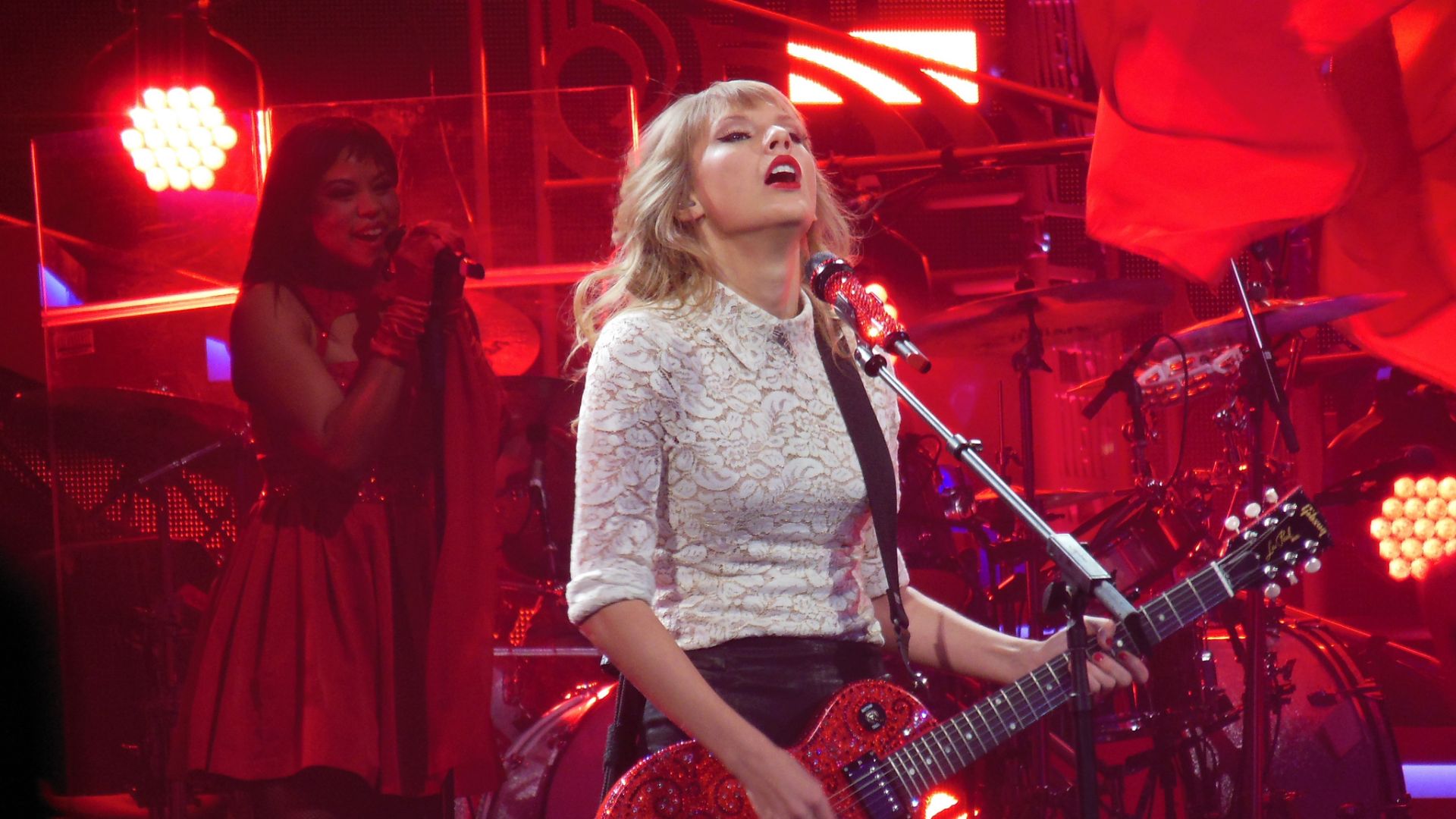 Taylor Swift during the Red Tour, March 2013
