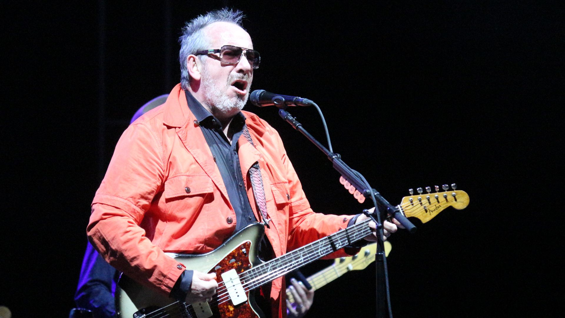 Elvis Costello performing at the Memorial Park Concert in Omaha on Aug. 28, 2021. Please credit Matt A.J. if used elsewhere.